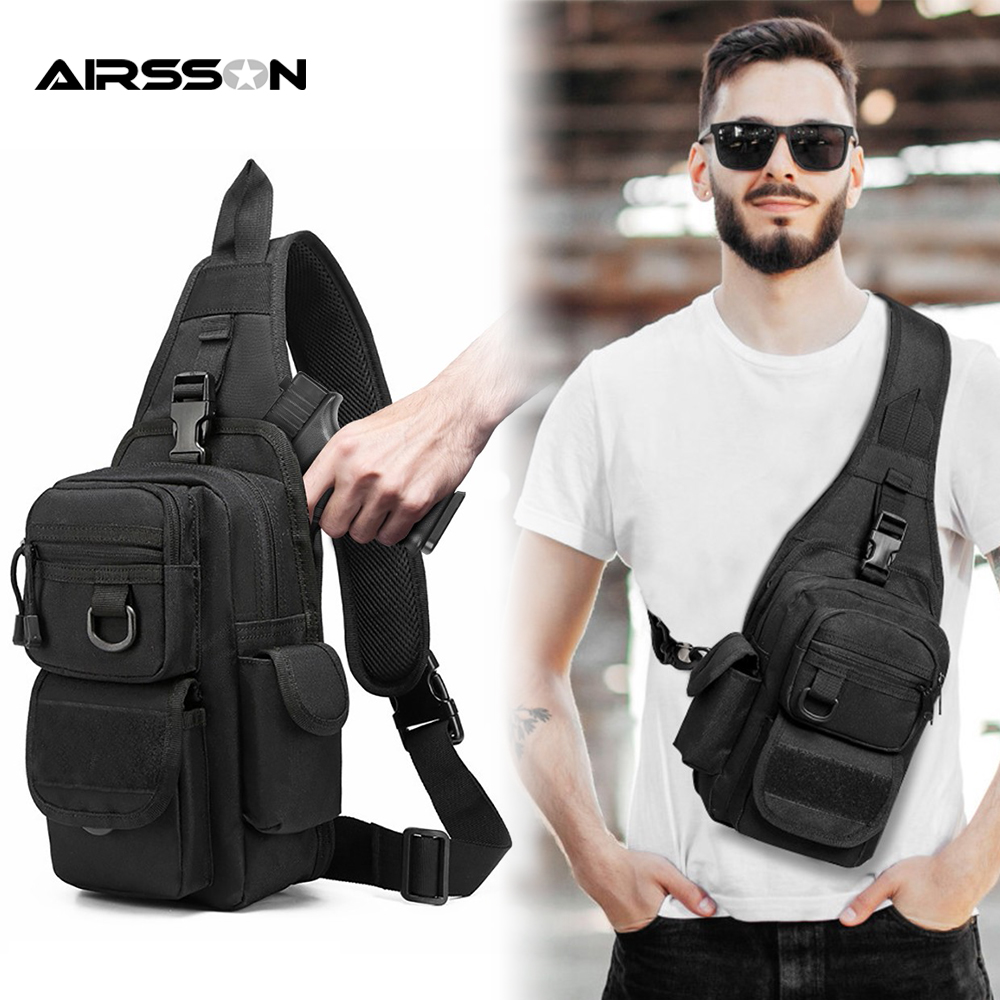 Edc Concealed Carry Sling Bag - Tas Pistol taktis, Sarung Pistol tersembunyi,