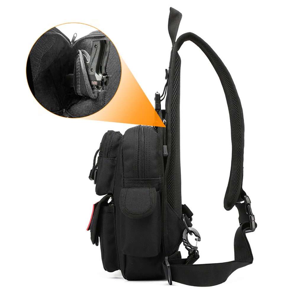 Tas Pistol taktis, Sarung Pist - Edc Concealed Carry Sling Bag ulasan dan harga