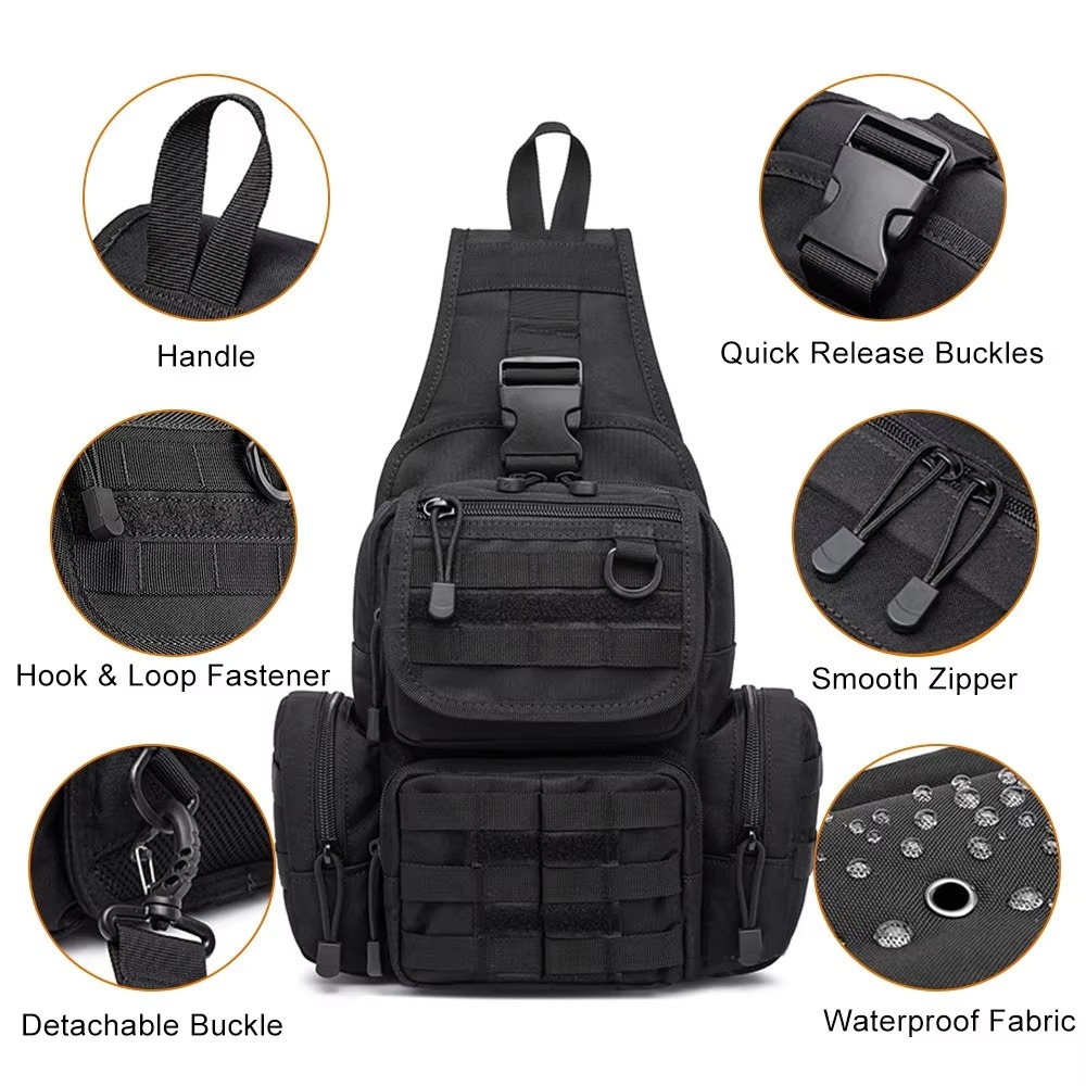 Tas Pistol Taktis untuk Menyim - Edc Concealed Carry Sling Bag ulasan dan harga