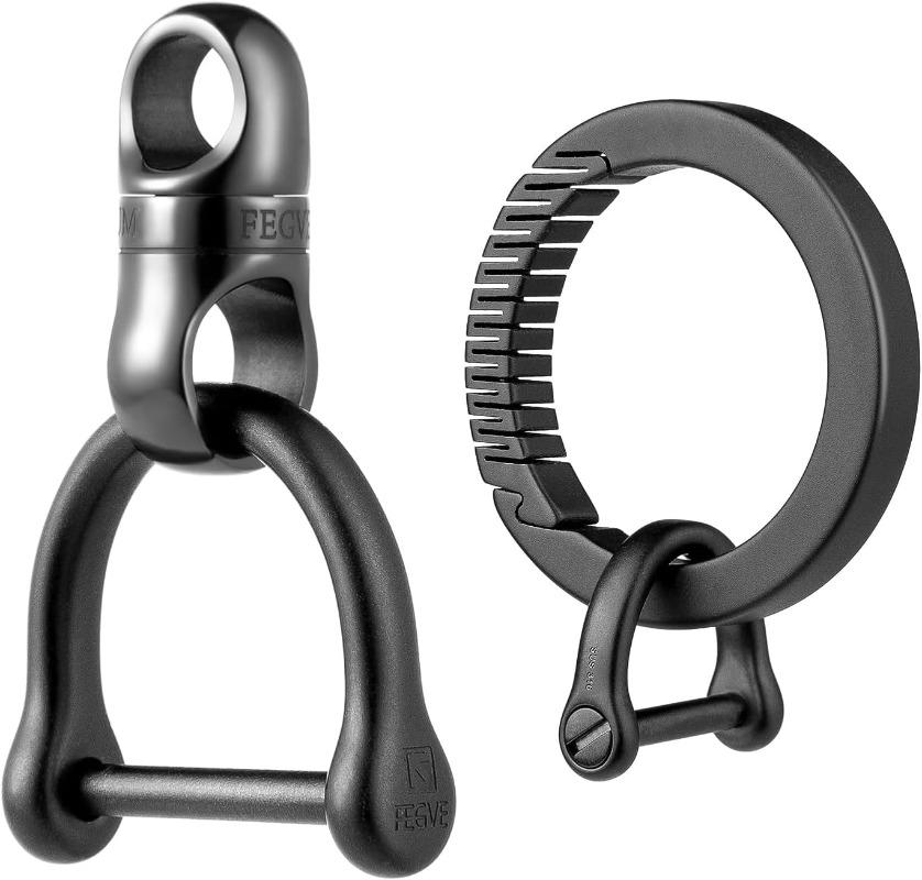 Gantungan Kunci Titanium denga - Edc Carry Clip ulasan dan harga